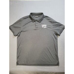 Member's Mark Polo Shirt I Bowl Pink Golf Casual Short Sleeve Gray L